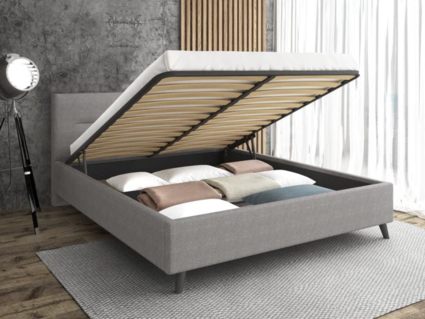 Кровать Sontelle Style Briva Malta grey с подъемным механизмом 120х190