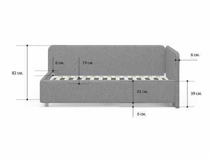 Кровать Сонум Capri Экокожа Белая 80х200
