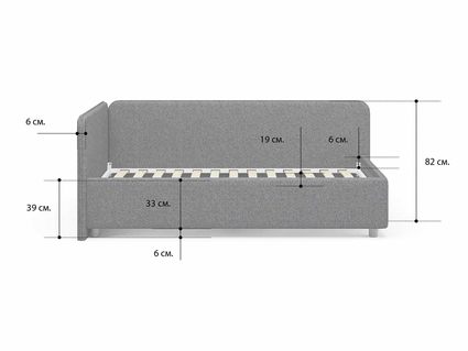 Кровать Сонум Capri Экокожа Белая 80х200