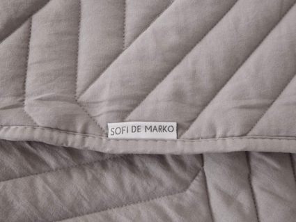 Покрывало Софи де Марко Мориц (серое) 160х220
