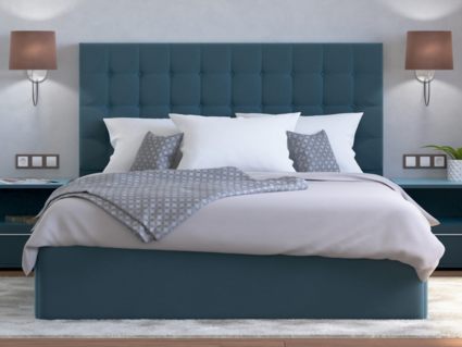 Кровать Lonax Аврора велюр Dolly-13 (с основанием) 160х200