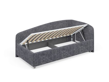 Кровать Сонум Paola Экокожа Графит (с подъемным механизмом) 80х200