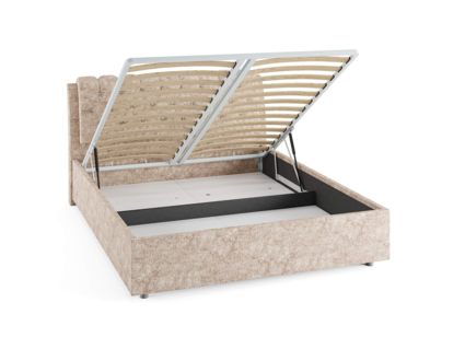 Кровать Сонум Olivia Кашемир Серый (с подъемным механизмом)