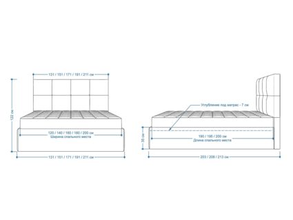 Кровать Lonax Алегра велюр Dolly-1 (с подъемным механизмом) 200х190