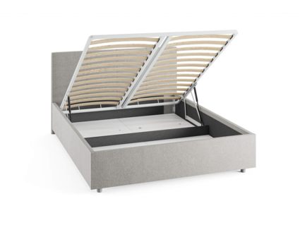 Кровать Сонум Prato Рогожка Марсала (с подъемным механизмом) 90х190