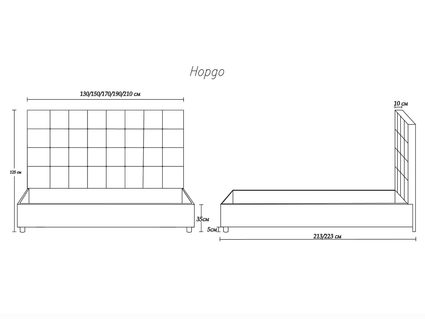 Кровать Димакс Нордо Нуар 180х200