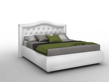 Кровать Sleeptek Premier 6 Экокожа White 253