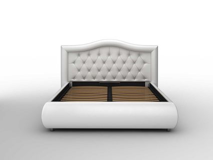 Кровать Sleeptek Premier 6 Экокожа White (с подъемным механизмом) 200х200