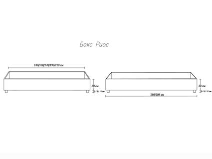 Кровать Димакс Риос Нуар с подъемным механизмом