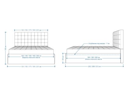 Кровать Lonax Аврора велюр Dolly-1 140х190